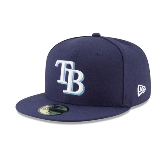 New Era ⚾️ 59 Fifty Tampa Bay Rays fitted hat - 6 7/8 - Picture 2 of 6